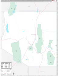 White Pine County, NV Wall Map Premium Style 2024